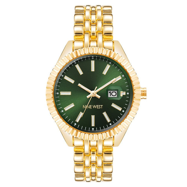 Nine West Gold Metal Bracelet Watch