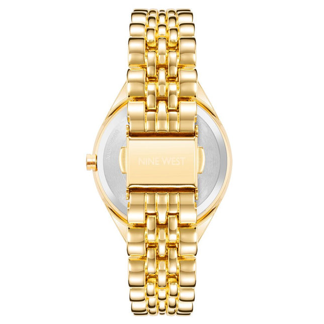 Nine West Gold Metal Bracelet Watch