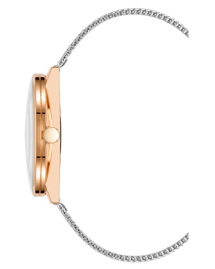 Nine West Gray Stainless Steel Bracelet Watch