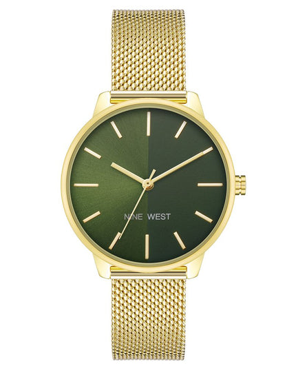 Nine West Gold Stainless Steel Dress Watch