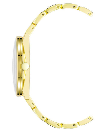 Nine West Gold Metal Dress Watch