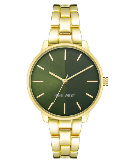 Nine West Gold Metal Dress Watch