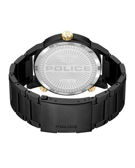 Police Black Stainless Steel Dress Watch