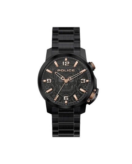 Police Black Stainless Steel Dress Watch