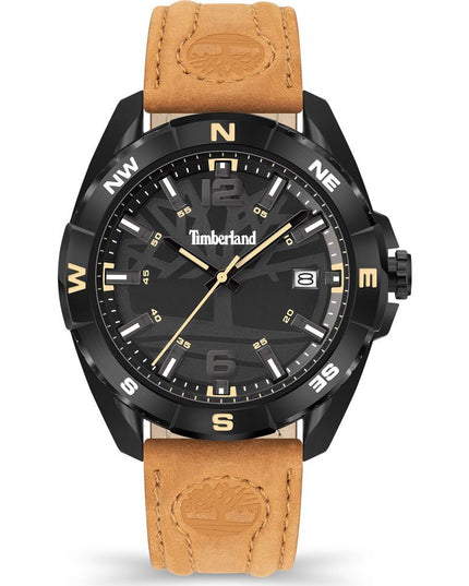 Timberland Brown Leather Dress Watch