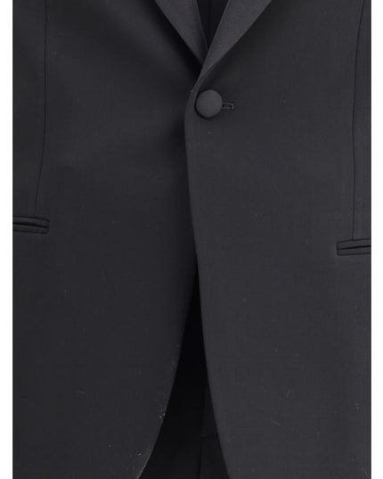 Giorgio Armani Black Fleece Wool Tuxedo