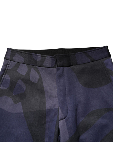 Alexander McQueen Multicolor Patterned Tapered Fit Men Pants