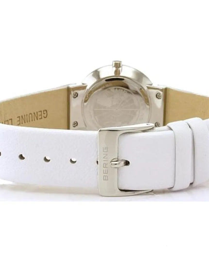 BERING White Fur Dress Watch