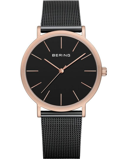 BERING Black Stainless Steel Dress Watch