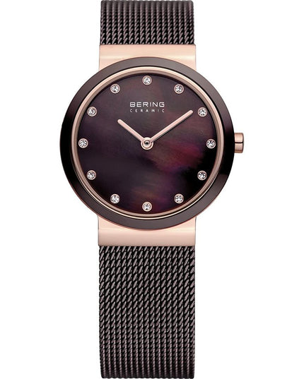 BERING Brown Stainless Steel Dress Watch