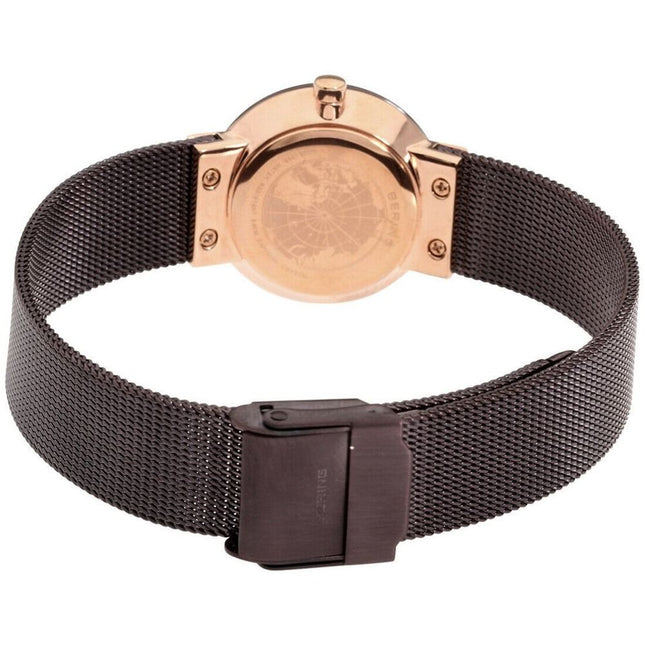 BERING Brown Stainless Steel Dress Watch