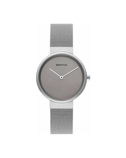 BERING Gray Stainless Steel Dress Watch
