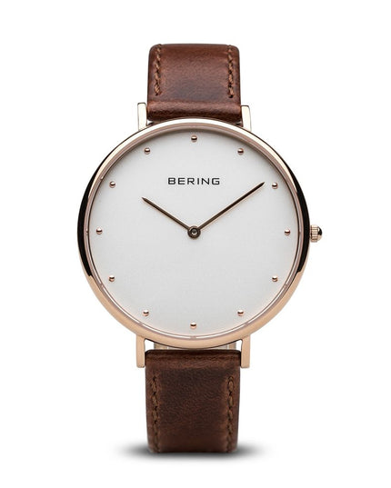 BERING Brown Fur Dress Watch
