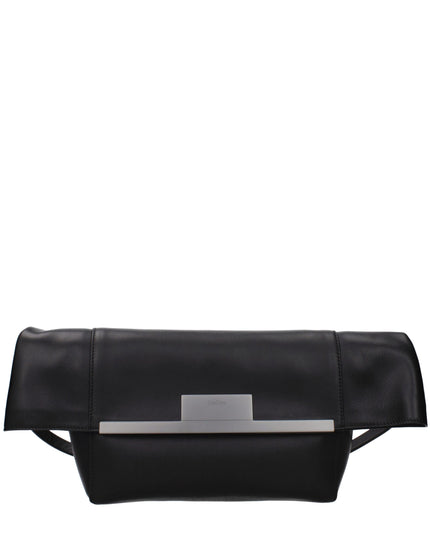 Max Mara Black Leather Shoulder Bag