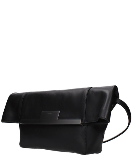 Max Mara Black Leather Shoulder Bag