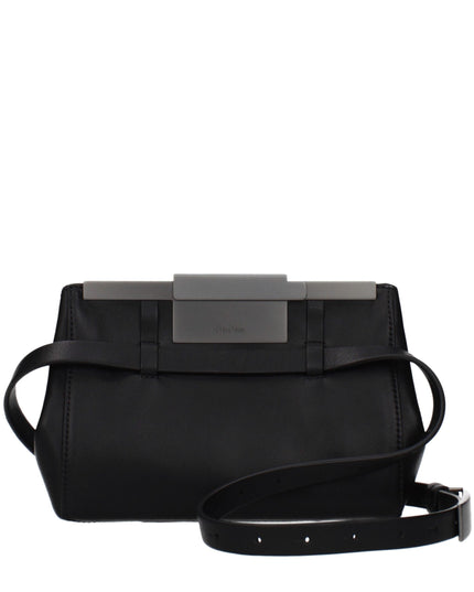 Max Mara Black Leather Crossbody Bag