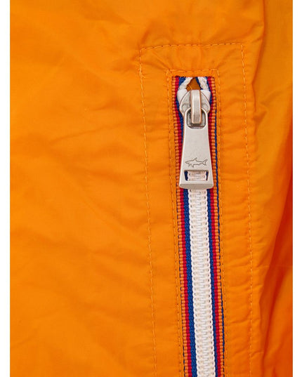 Paul & Shark Orange Polyamide Bomber