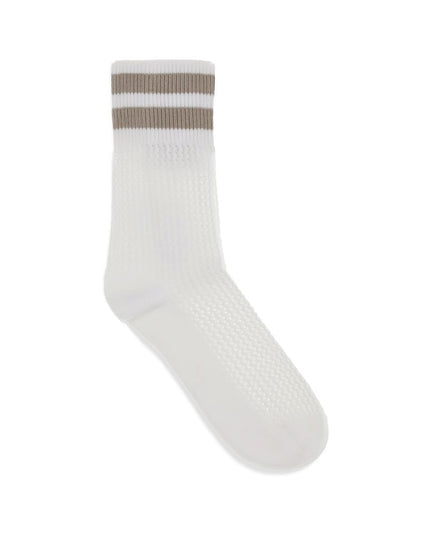 Brunello Cucinelli White Cotton Socks