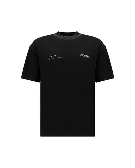 Represent Black Cotton T-Shirt