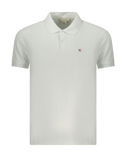 Calvin Klein Bianco Cotton Men Polo