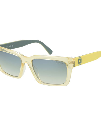 Guess Yellow Stainless Steel Sunglasses