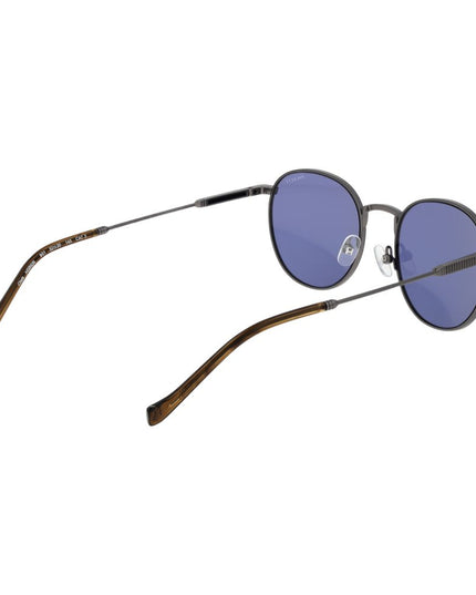 Hackett Gray Metal Sunglasses