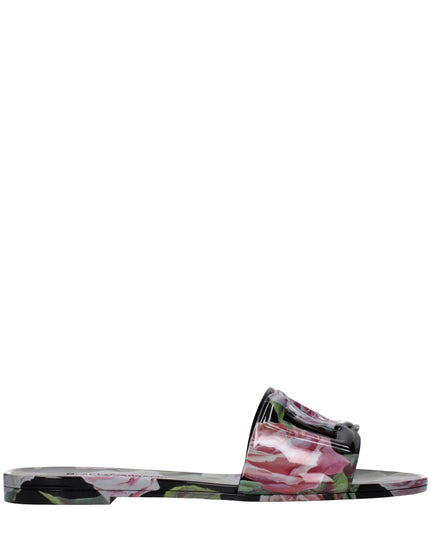 Dolce & Gabbana Black Cotton Slippers