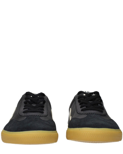 Veja Black Leather Low Top Sneakers