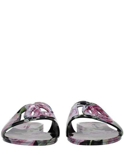 Dolce & Gabbana Black Cotton Slippers