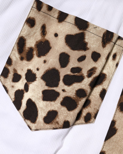 Dolce & Gabbana White Cotton High Waist Bermuda Mini Shorts