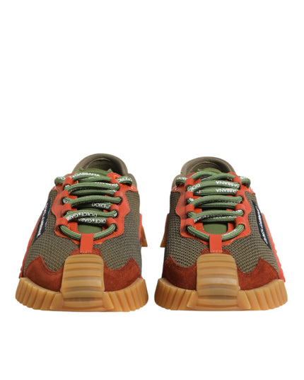 Dolce & Gabbana Multicolor Lace Up Low Top NS1 Sneakers Shoes