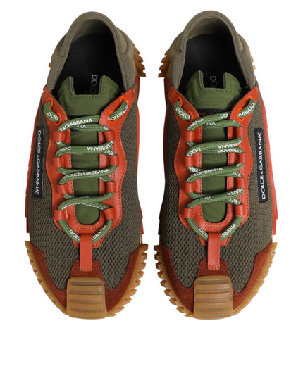 Dolce & Gabbana Multicolor Lace Up Low Top NS1 Sneakers Shoes