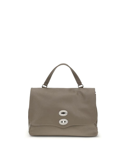 Zanellato Gray Calf Leather Bos Taurus Shoulder Bag