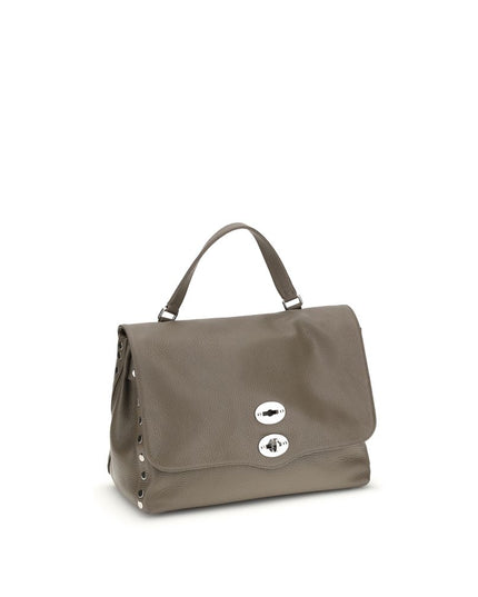 Zanellato Gray Calf Leather Bos Taurus Shoulder Bag