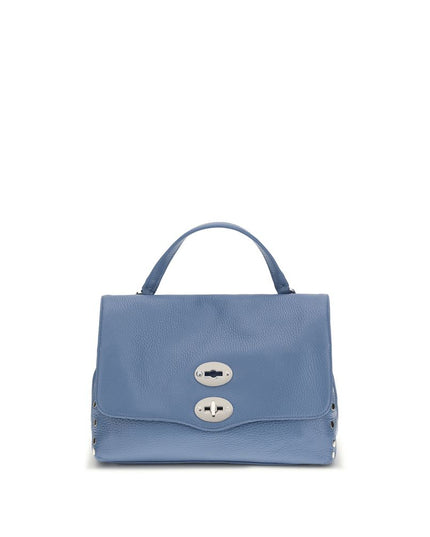 Zanellato Blue Calf Leather Bos Taurus Shoulder Bag