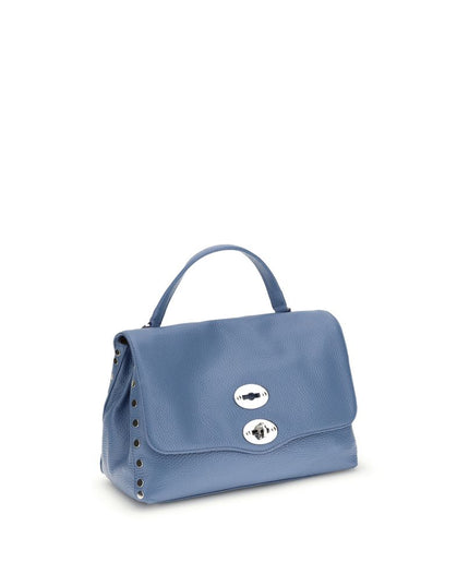 Zanellato Blue Calf Leather Bos Taurus Shoulder Bag