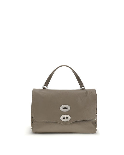 Zanellato Gray Calf Leather Bos Taurus Shoulder Bag
