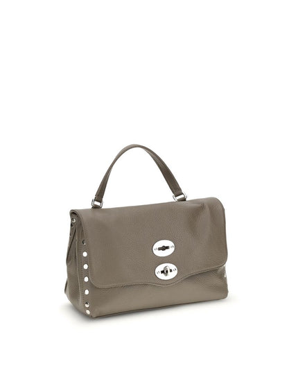 Zanellato Gray Calf Leather Bos Taurus Shoulder Bag