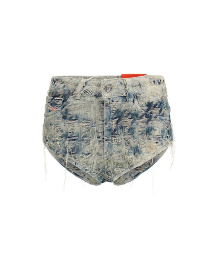 Diesel Light Blue Cotton Bermuda Shorts