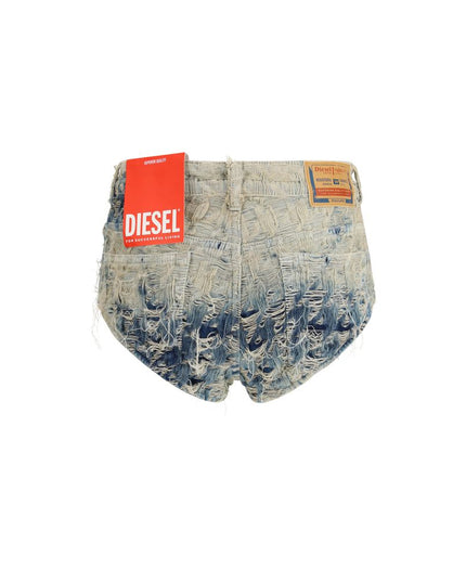 Diesel Light Blue Cotton Bermuda Shorts