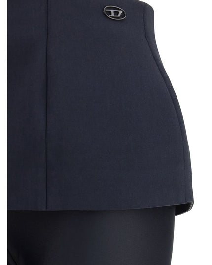 Diesel Black Polyester Casual Pants