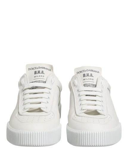 Dolce & Gabbana MIAMI Calf Low Top Men Sneakers  White