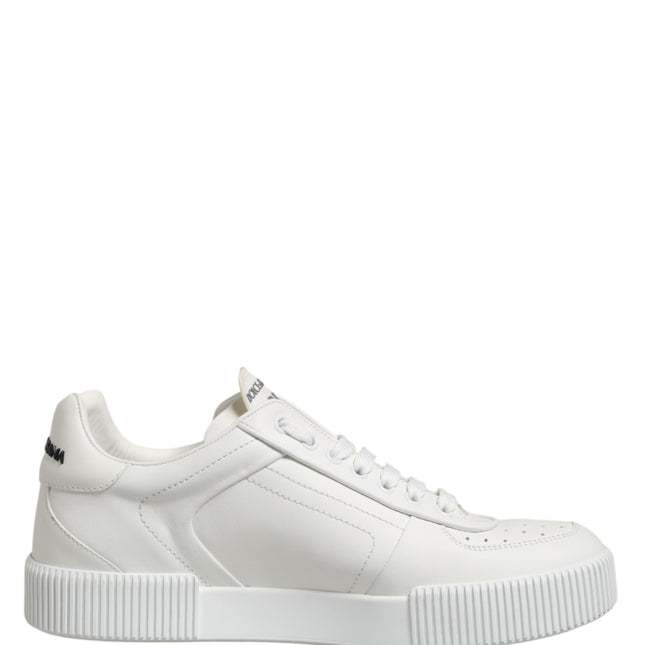 Dolce & Gabbana MIAMI Calf Low Top Men Sneakers  White