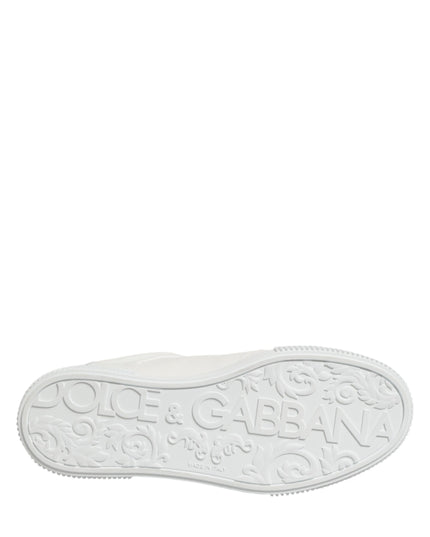 Dolce & Gabbana MIAMI Calf Low Top Men Sneakers  White