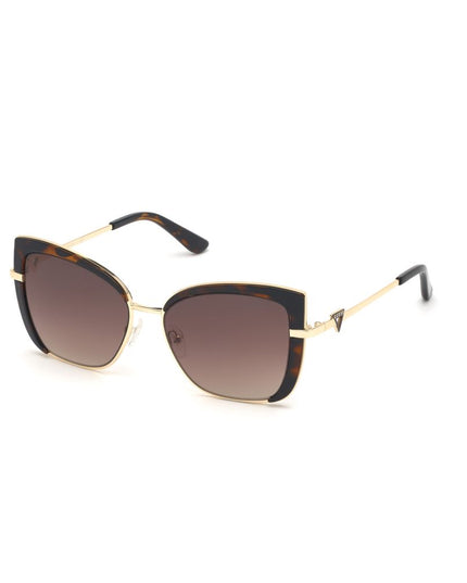 Guess Brown Metal Sunglasses