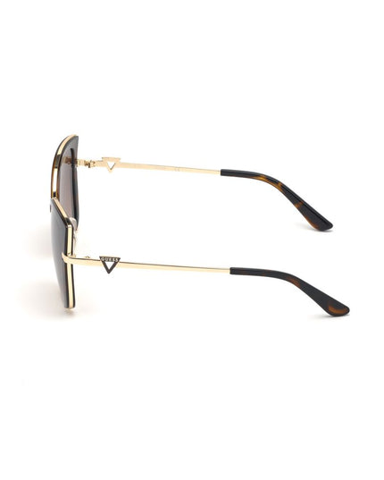 Guess Brown Metal Sunglasses