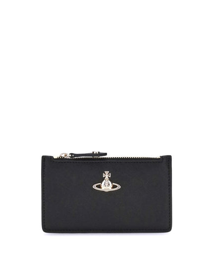 Vivienne Westwood Black Calf Leather Bos Taurus Wallet
