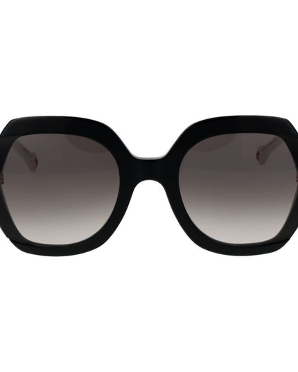 Carolina Herrera Black Acetate Sunglasses
