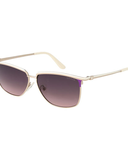 Guess White Metal Sunglasses