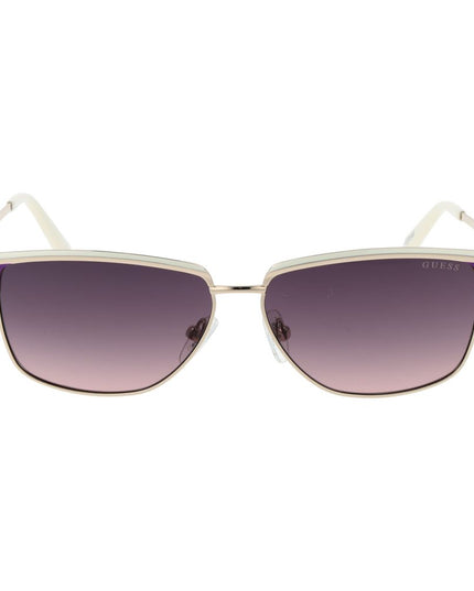 Guess White Metal Sunglasses